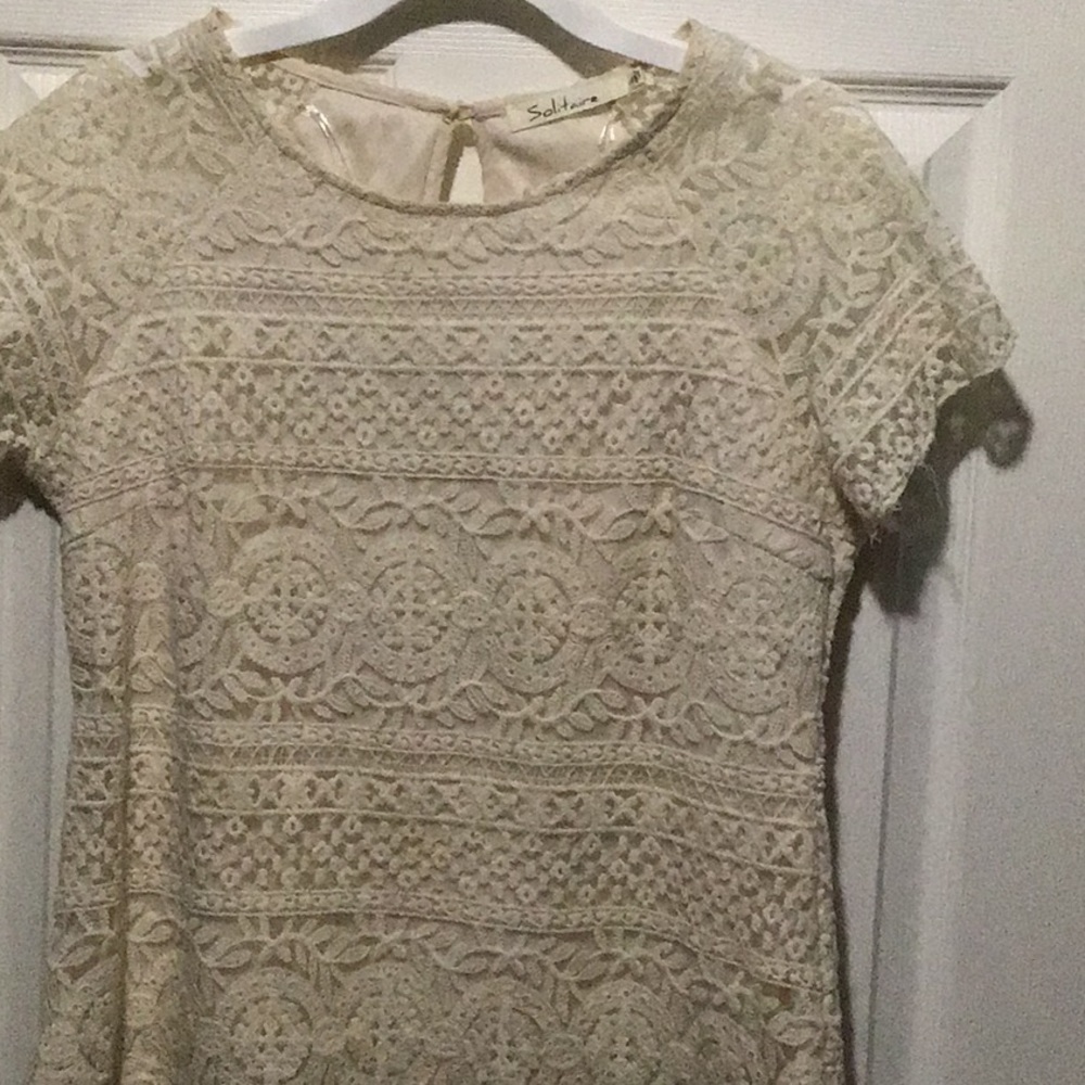 Cream Lace top